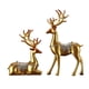 thumbnail image 2 of 2 Uds Figuritas De Renos Estatuas De Ciervos De Resina Para Decoración Del Hogar Regalo Dorado, 2 of 5