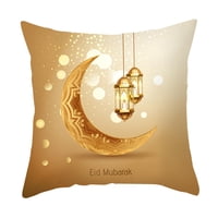 Magideal - Funda De Cojín De 18X18 Pulgadas, De Almohada, Funda De Almohada Cuadrada Con Cremallera Para Sofá, Boda, Habitación De Niños, Dormitorio, Cama Luna De Dos Luces