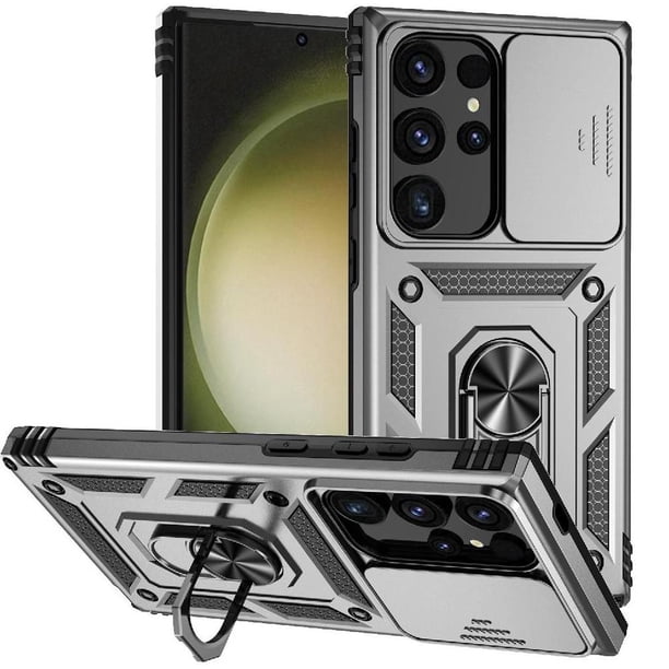 Estuche GANGXUN para Samsung Galaxy S24 Ultra, soporte giratorio 360°, estilo mecánico y magnético