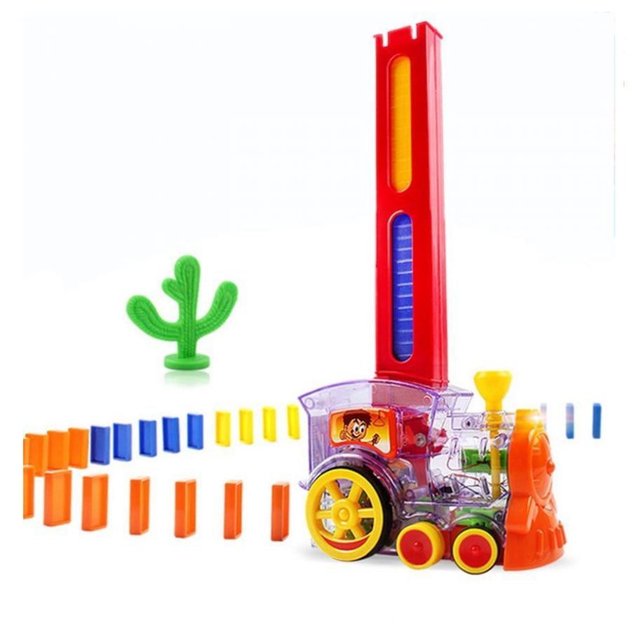 Click Ventas - Tren Dominó Para Niños Juego De Bloques De Construcción