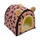 thumbnail image 3 of Casa Para Mascotas Plegable Camas Para Perros Convertibles Para Perros Pequeños Con Cojín Lavable Rojo 35x29x29cm, 3 of 5