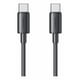 thumbnail image 1 of Cable Usb Tipo C A Usb-c Carga Rapida 60 W Largo 1 Metro Usams Sj711 Negro, 1 of 8