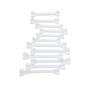 Magideal - 12X Accesorios Para Disfraces De Halloween, Adornos De Huesos, Modelos De Huesos En Miniatura, Simulación De Huesos De Esqueleto Para Jardín Y Vacacio