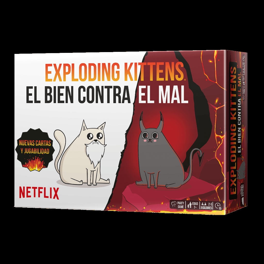Juego De Mesa Exploding Kittens El Bien Contra El Mal
