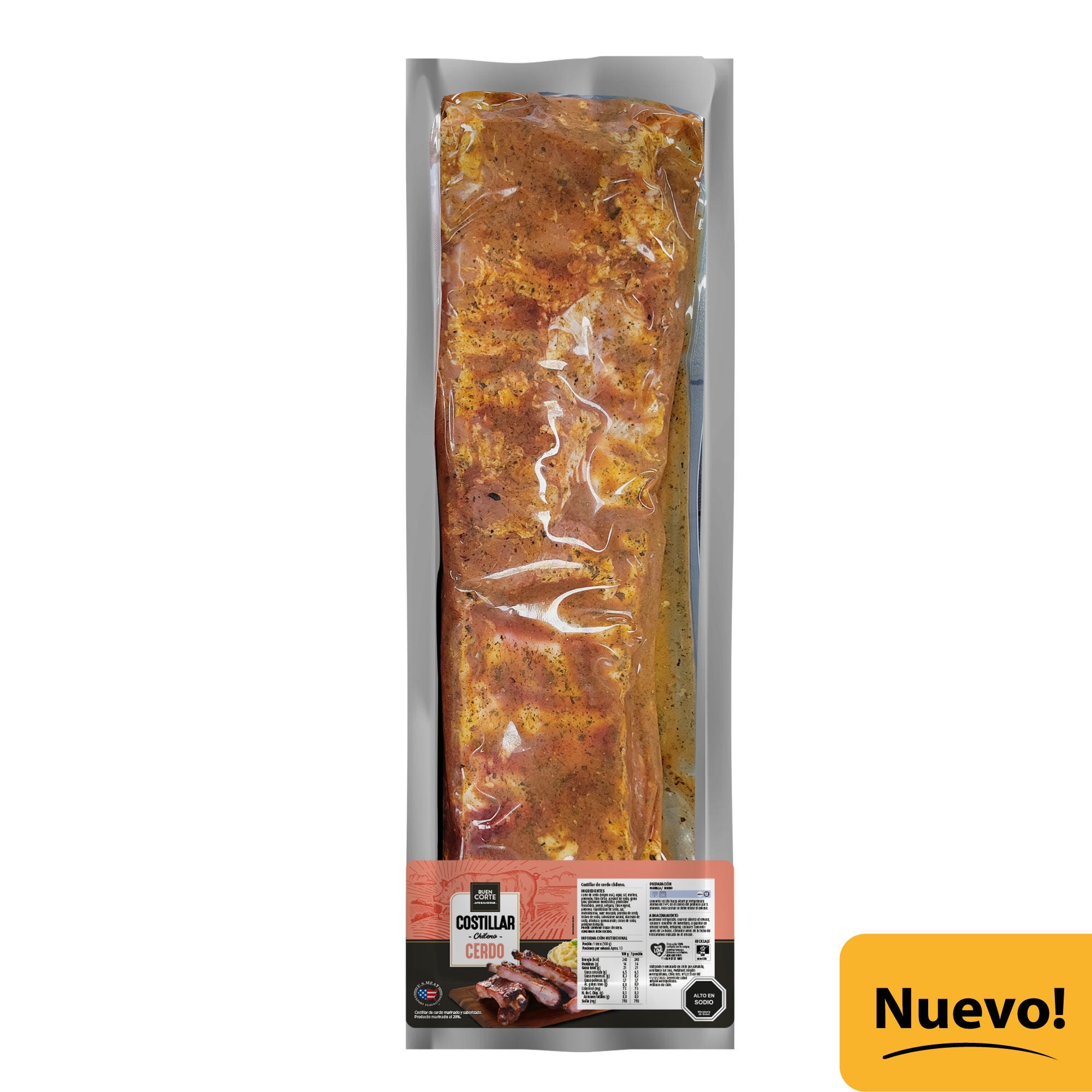 Costillar De Cerdo Chileno - Lider - $8.490