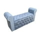 thumbnail image 1 of Banqueta Baul HVM Capitone Gris Felpa, 1 of 2