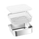 thumbnail image 1 of Recipiente De Acero Inoxidable Para Alimentos Con Colador Para Lechuga Y Fruta (1500 Ml), 1 of 5
