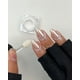 thumbnail image 5 of Polvo de uñas cromado con perla blanca, polvo brillante con efecto perla, polvo de uñas cromado brillante, polvo de concha, efecto espejo, pigmento Aurora para manicura y salón de bricolaje., 5 of 6