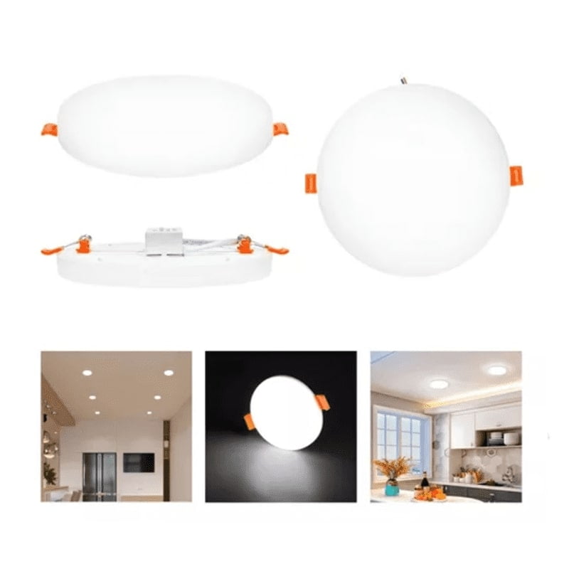 Genérico - Foco Plafon Embutido 48w Sin Bordes Redondo Luz Blanca Fria