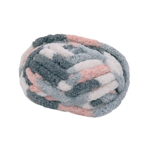 Bothyi - Hilo Grueso Y Grueso Para Hacer Tú Mismo, Hilo Gigante Para Tejer A Crochet, Gris, Blanco Y Rosa