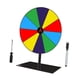 thumbnail image 1 of Rueda de premio giratoria de escritorio colorida, intercambiable, para armar mismo, con base de soporte, para juegos de fiesta, ruleta portátil Base cuadrada de 10 vigas, 1 of 5