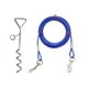 thumbnail image 3 of Cable De Amarre Para Perros Y Correas Para Perros De Estaca Para Patio Para Correr Al Aire Libre Camping Cachorro 500 Cm Azul, 3 of 5