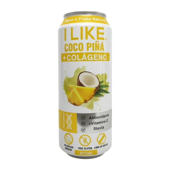 Pack X6 Jugo Natural + Colageno Coco Piña 473ml