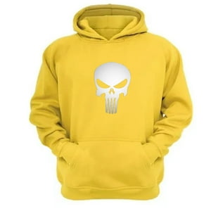 Genérico - Polerón Canguro Punisher Amarillo Talla Xs Unisex