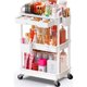 thumbnail image 1 of SUNALLY Makeup Cart Organizer with Drawer, 3 Tier Rolling Makeup, 1 of 3