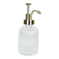 Bothyi - Dispensador De Jabón De 300 Ml, Resistente, Transparente, Recargable, Para Cocina, Encimera, Baño, Dorado