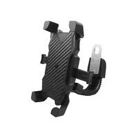 Genérico - Soporte Celular Moto Scooter, Agarre Del Espejo, Regulable, Color Negro