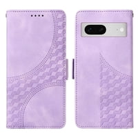 Carcasa Foxdock Google Pixel 7 De Cuero Pu, Diseño Acolchado Clásico, Protección Contra Caídas Y Rayones