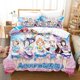 thumbnail image 1 of Fashion 2025 New Kawaii Love Live! Bedding Set Cartoon Anime three-piece set Adult Kid Bedroom Duvet cover Sets Home Textiles Bed Sheets, 1 of 5