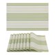 thumbnail image 1 of Juego de Manteles Individuales REGALWOVEN de 8 para Decoración de Mesa de Comedor de Cocina, Manteles Lavables y Limpiables Verde 18*12in, 1 of 7