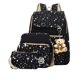 thumbnail image 1 of Set de mochilas de lona con estampado de estrellas Bansusu para niñas adolescentes, 1 of 7