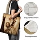 thumbnail image 3 of El Señor de los Anillos Bolso de tela con estampado de lienzo para mujer, bolsa de compras reutilizable y estética, con cremallera interior, regalo para mujer, 35 × 40 cm., 3 of 6