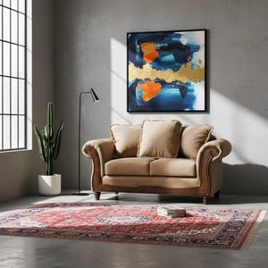 Latam Home - Sofá Rimini 2C Tela Velvet Beige