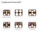 thumbnail image 2 of Carro Porta Platos M Caddy ADC2 Ajustable Color Cafe, 2 of 9