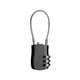 thumbnail image 1 of Cerradura De Combinación De 3 Dígitos Cerradura De Contraseña De Cable De Metal Para Gabinetes Bolsas Equipaje Negro, 1 of 5
