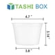 thumbnail image 3 of Contenedores de plástico para delicatessen TashiBox de 16 oz (50 juegos) con tapas, 3 of 7