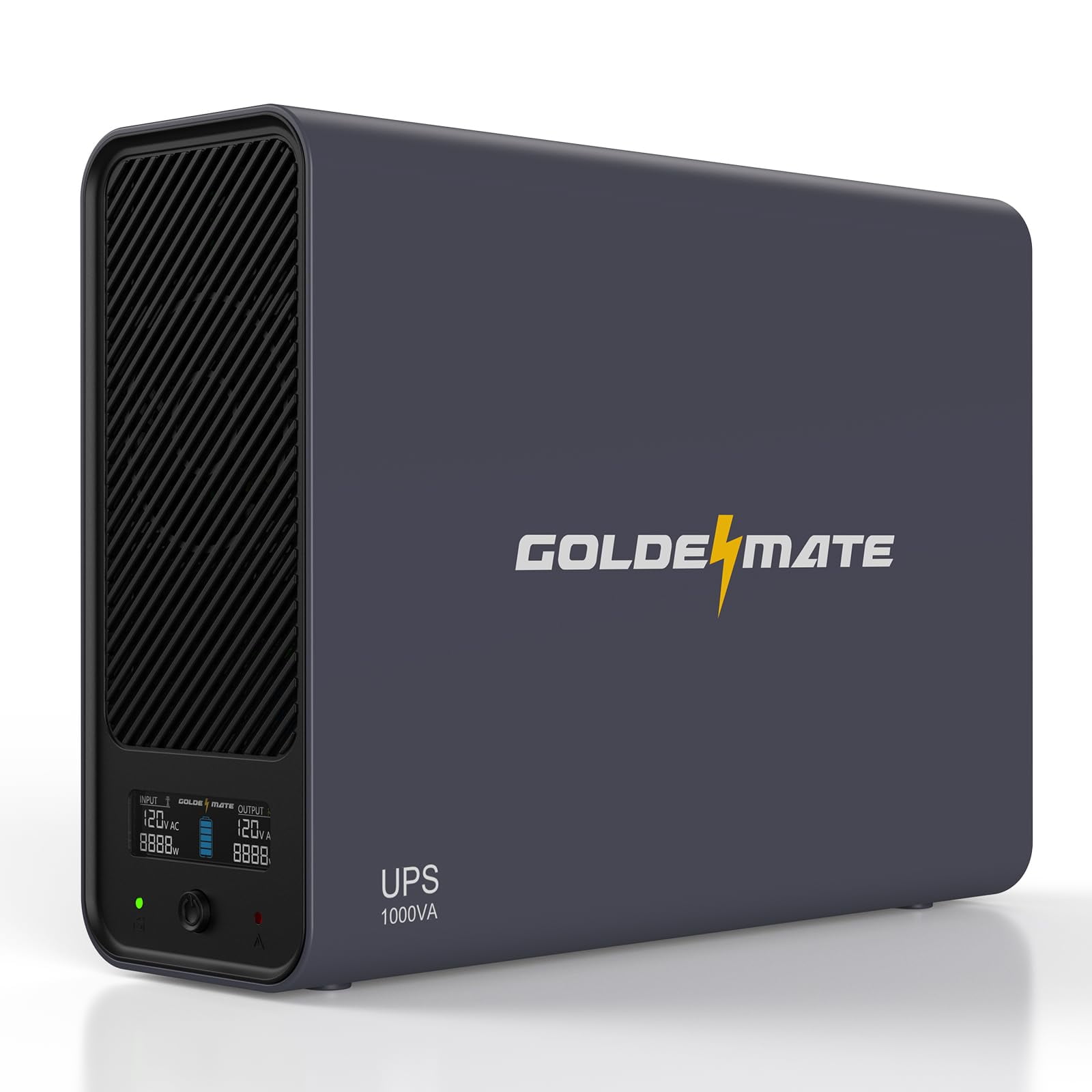 Goldenmate - Protector De Sobretensión Y Respaldo De Batería Ups De 1000 Va/600 W Lifepo4