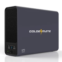 Goldenmate - Protector De Sobretensión Y Respaldo De Batería Ups De 1000 Va/600 W Lifepo4