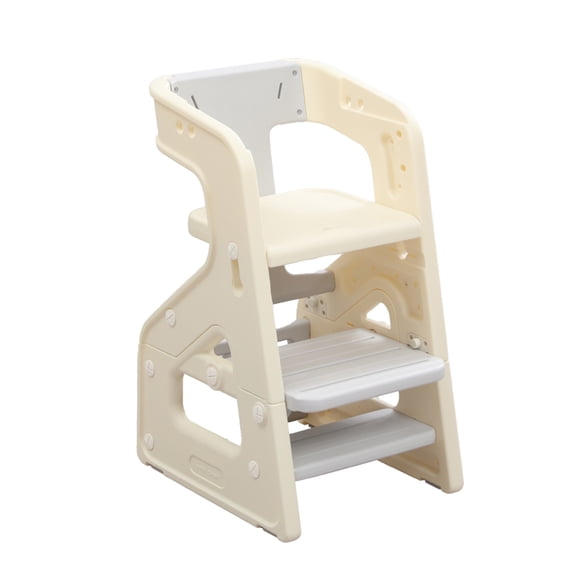 Kidscool Silla de Comer Crecimiento Evolutiva Infantil 3 en 1 Plástica Blanco Gris 79x43x50 cm