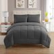 thumbnail image 2 of Set de edredón Sweet Home Collection Gray King, 7 piezas, 2 of 6