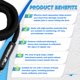 thumbnail image 3 of Bungee SandShark Premium Anchor de 7 a 14 pies de Dock Line, color negro, 3 of 7