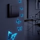thumbnail image 1 of 1 Set, Glow In The Dark Butterfly Wall Stickers, Luminous Wall Decals, Blue, Removable Waterproof Self-adhesive Stickers, Wall Decor For Living Room Bedroom Background Switch Phone Case, Home Decor, 1 of 2