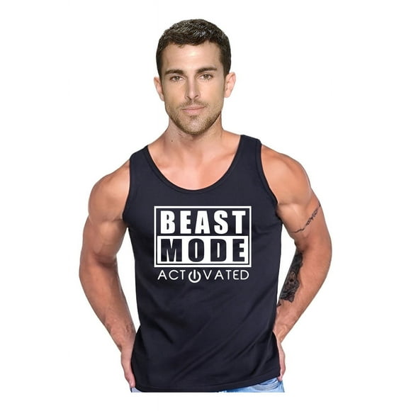 Polera Beast Mode Activated Gimnasio Musculosa Tank Gym Talla Xl Negro Hombre