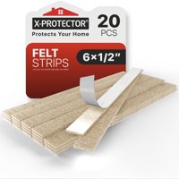 Almohadillas De Fieltro X-Protector Para Muebles, 20 Unidades, 15 X 1,3 Cm, Color Beige