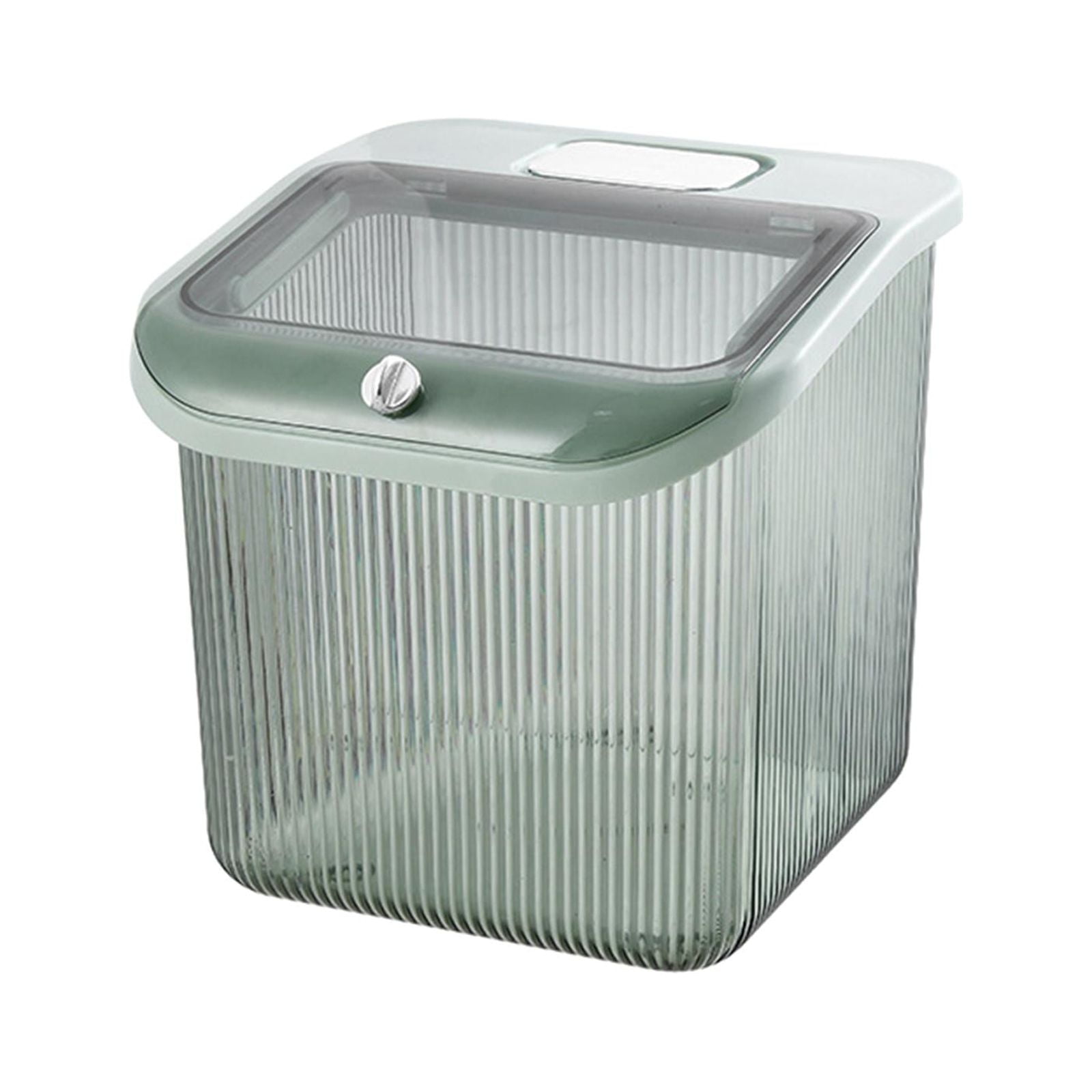 Bothyi - Contenedor De Almacenamiento De Arroz, Tapa Sellada, Contenedor De Almacenamiento De Arroz Para Cocina, Hogar, Armario, Verde Grande