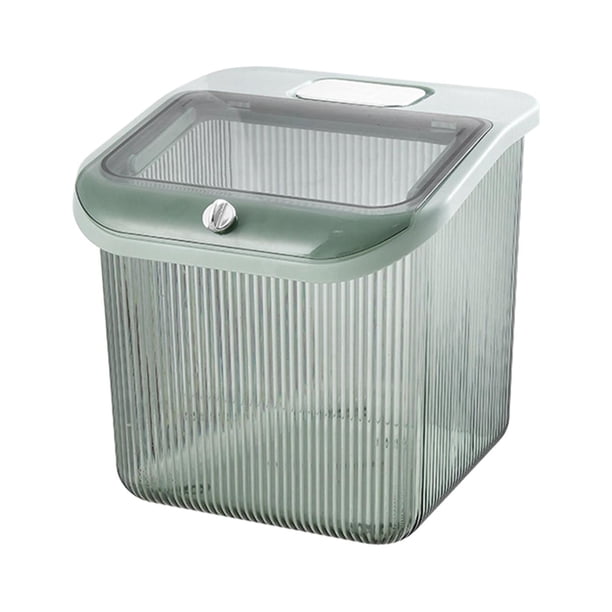 Contenedor De Almacenamiento De Arroz, Tapa Sellada, Contenedor De Almacenamiento De Arroz Para Cocina, Hogar, Armario, Verde Grande