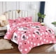 thumbnail image 1 of Cobertor de Invierno de Plush y Chiporro 1,5 Plaza Rosa Mascota Pug Dog, 1 of 1