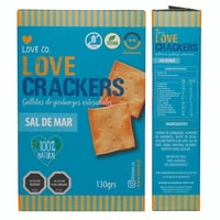 Galletas De Garbanzos Con Sal De Mar Love Crackers 130 G Love Co