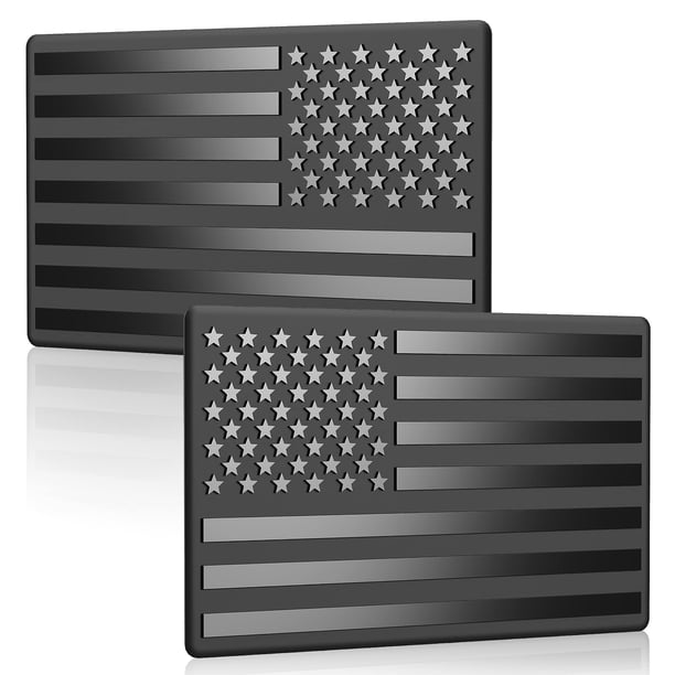 Pegatina Hadwoer 3D con la bandera de EE. UU., para coche, 2 unidades (izquierda y derecha)