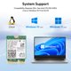 thumbnail image 5 of Tarjeta Wi‑Fi EDUP Intel AX201NGW Bluetooth 5.2 2400 Mbps, 5 of 7