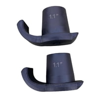 Ioensy - 2X Walker Glide Esquís Posavasos Pies Para Caminar Deslizadores Tapas Deslizantes De Repuesto Agujero Negro 28Mm