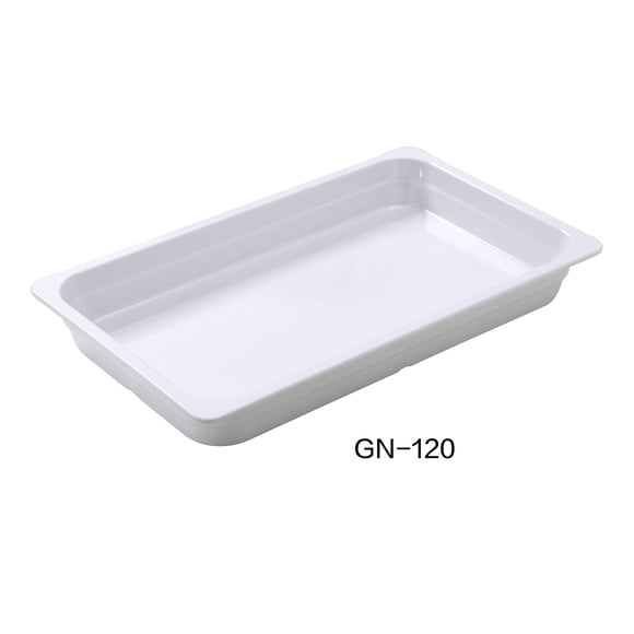 Pan Yanco GN-120 GN PAN, 5,5 L, melamina blanca, paquete de 3