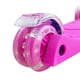 thumbnail image 4 of Scooter Monopatin 3 Ruedas Luces Barra Ajustable 86cm Rosa Bex, 4 of 7