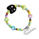 thumbnail image 5 of Pulsera de cuentas negras de buena suerte, colorida, pequeña, ajustable, elástica, para pareja y amiga íntima., 5 of 8