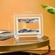 thumbnail image 1 of 1pc Moving Sand Art Picture Round/Rectangular Glass 3D Deep Sea Sandscape In Motion Display Flowing Sand Frame Relaxing Desktop Home Office Work Decor, 1 of 3