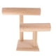 thumbnail image 1 of Soporte De Madera De 2 Niveles Con Barra En T Para Joyería, Pulsera, Reloj, Brazalete, 1 of 2